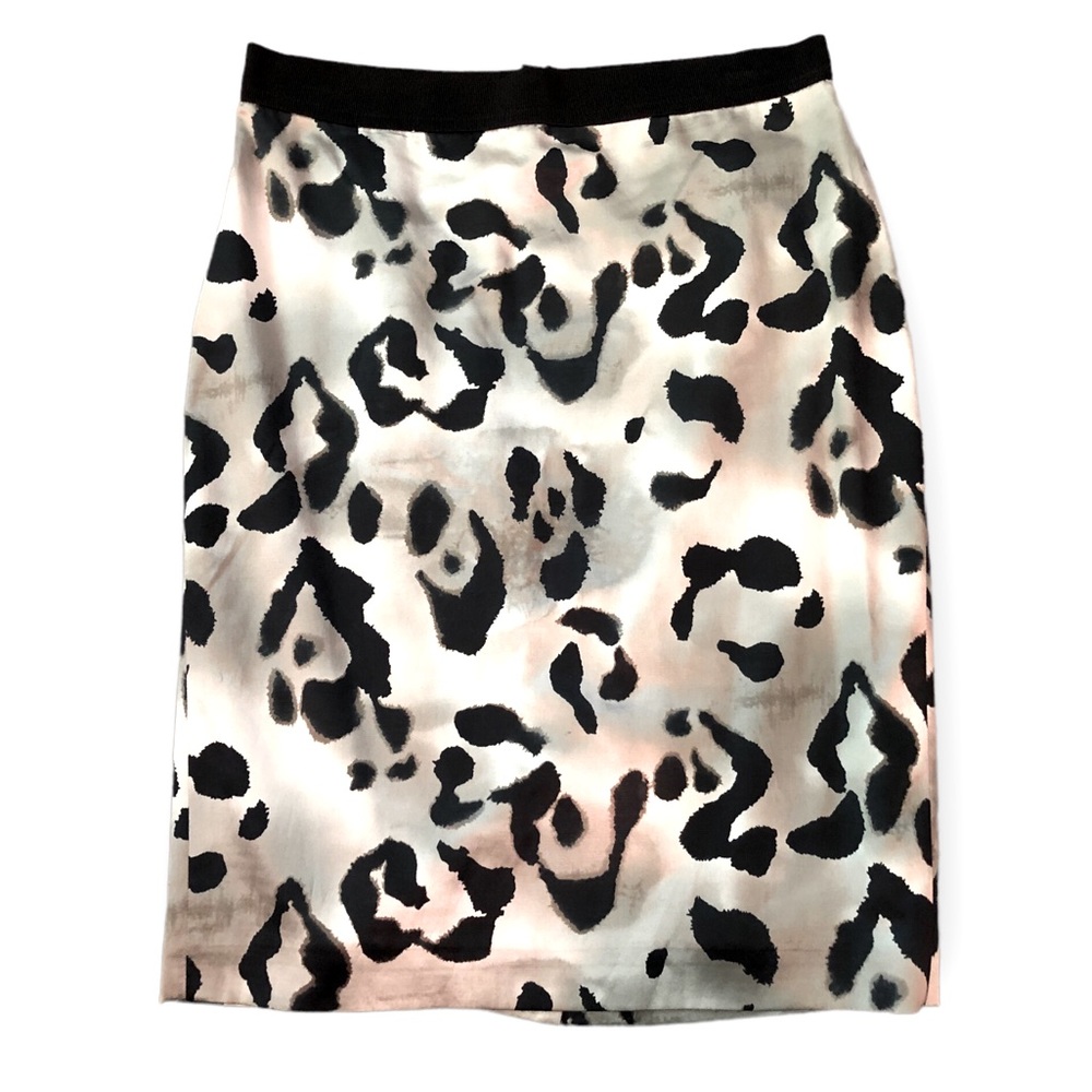 Ann Taylor cotton/silk blend stretchy pencil skirt